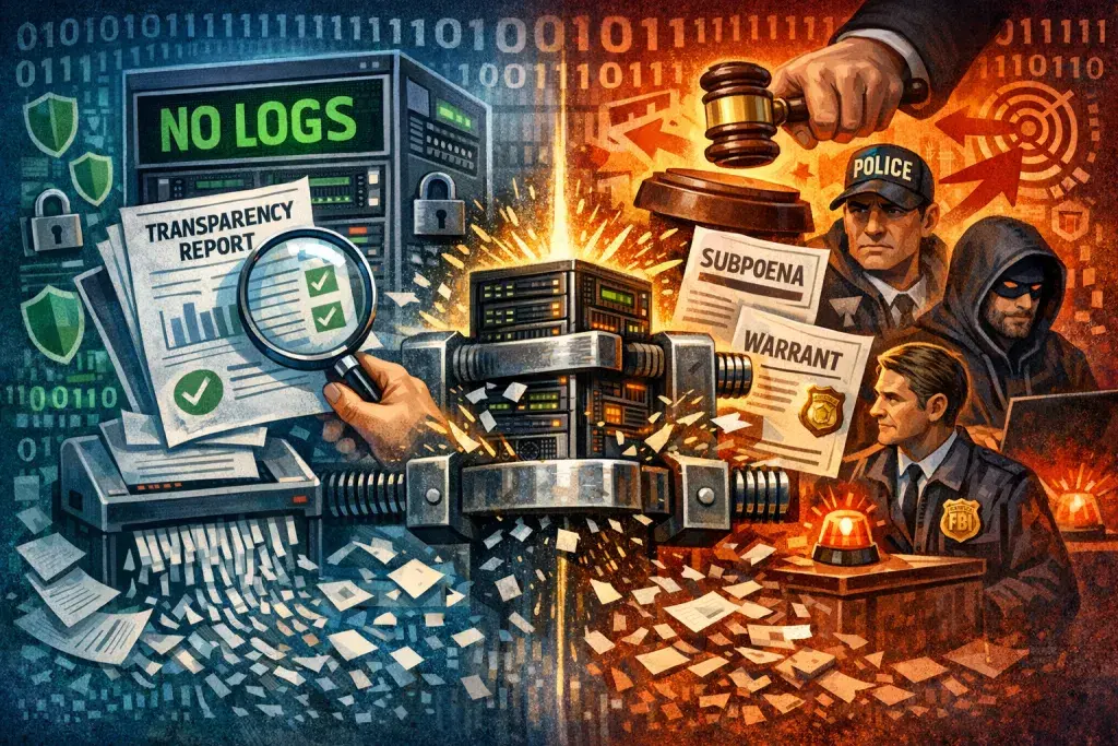 Privacy Transparency Reports Test Whether No-Logs Claims Withstand Pressure